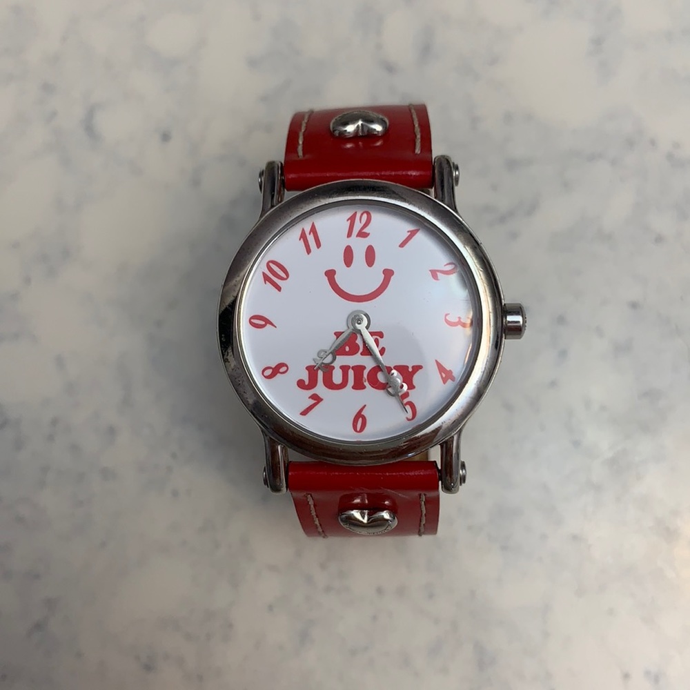 Juicy Couture Red Leather Watch
